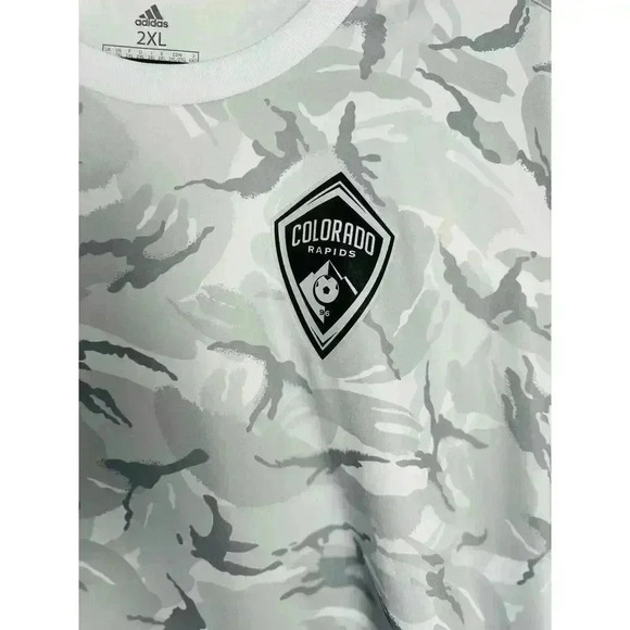 NWT Adidas Colorado Rapids FC Mens  2XL Camo Pre-Match Top - Picture 4 of 9